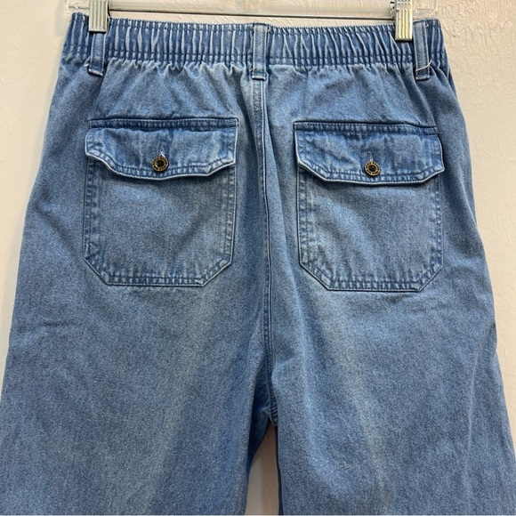 Vintage Eddie Bauer Men Blue Relaxed Fit Jeans Elastic waist - Picture 9 of 12